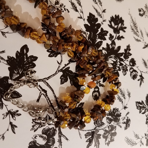 Twisted Stone chip necklace jr12 - Picture 4 of 5